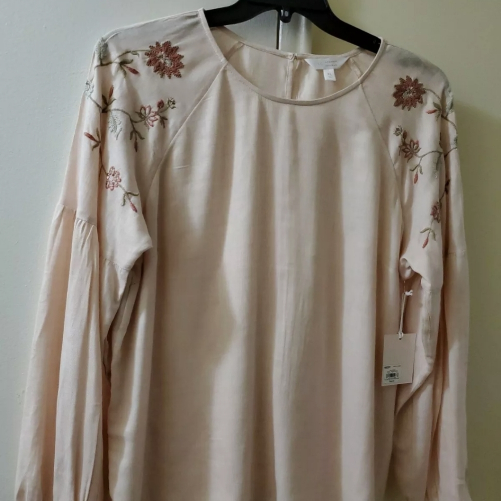 LC Lauren Conrad Tunic Top Small Embroid…